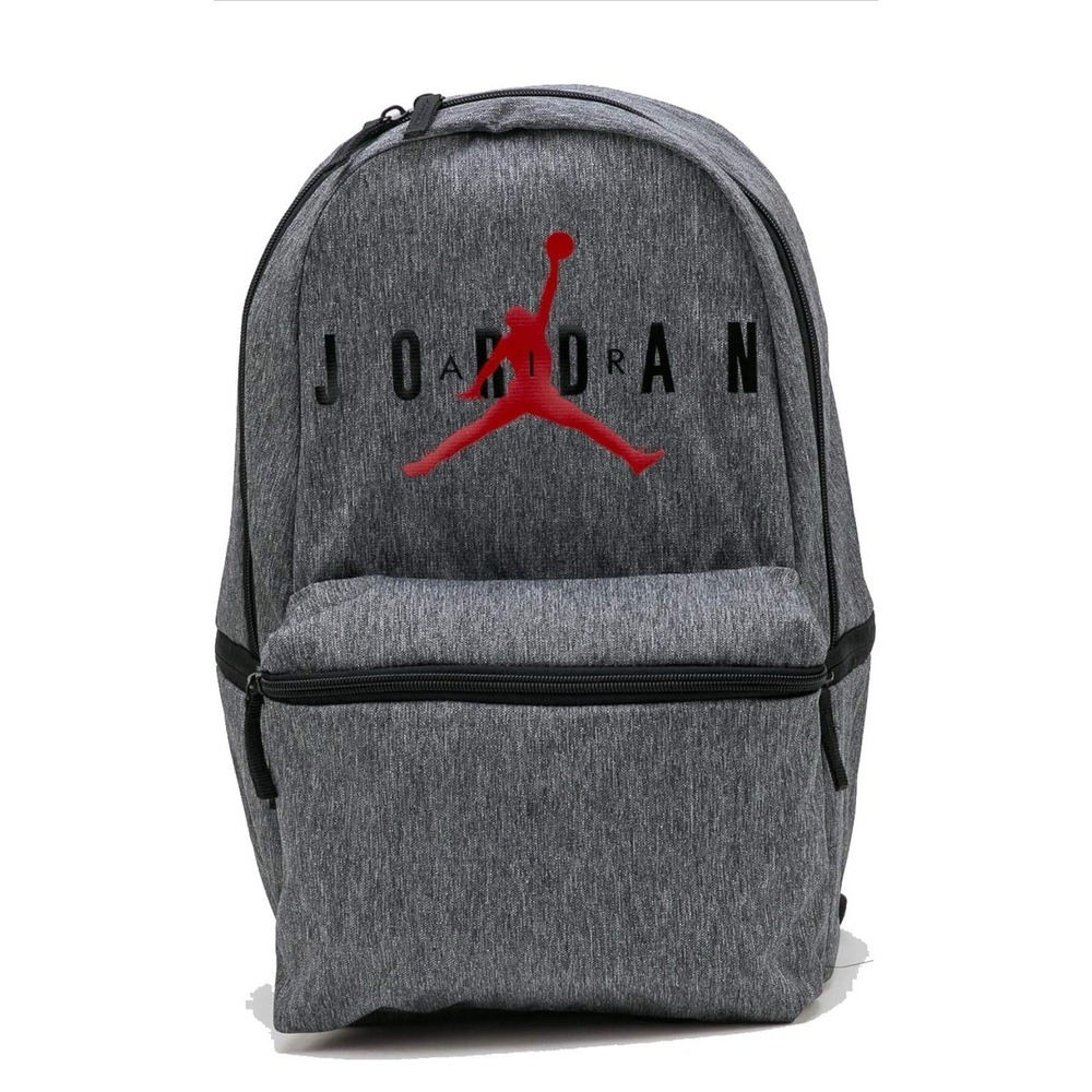 NWT - Nike Air Jordan Jumpman Carbon Heather Large School Backpack MSRP $45